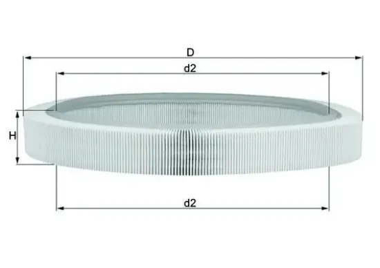 Luftfilter MAHLE LX 61 Bild Luftfilter MAHLE LX 61