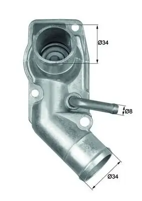 Thermostat, Kühlmittel MAHLE TI 213 92D