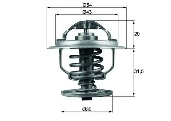 Thermostat, Kühlmittel MAHLE TX 109 87D