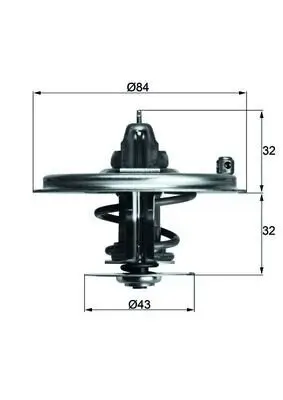 Thermostat, Kühlmittel MAHLE TX 36 71D