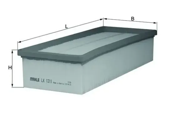 Luftfilter MAHLE LX 1211 Bild Luftfilter MAHLE LX 1211
