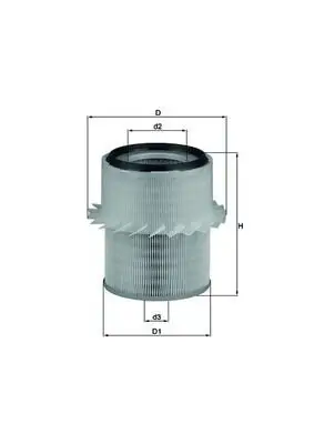 Luftfilter MAHLE LX 673 Bild Luftfilter MAHLE LX 673