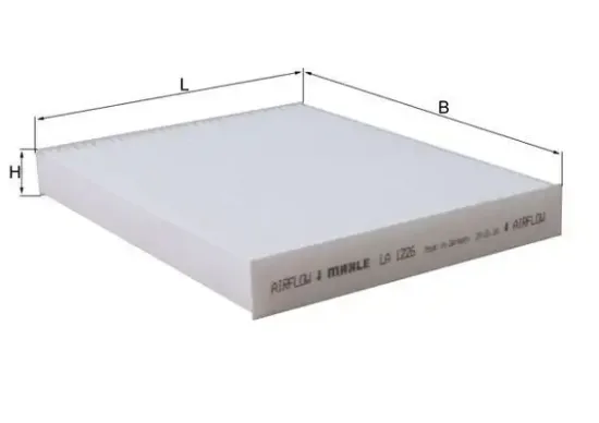 Filter, Innenraumluft MAHLE LA 1226 Bild Filter, Innenraumluft MAHLE LA 1226