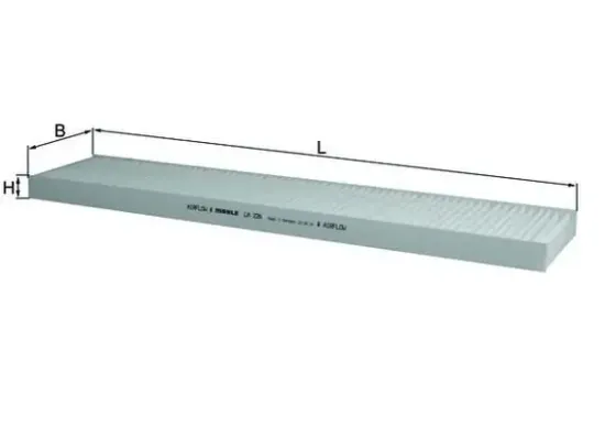 Filter, Innenraumluft MAHLE LA 226 Bild Filter, Innenraumluft MAHLE LA 226