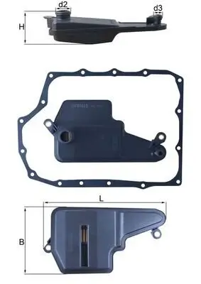 Hydraulikfilter, Automatikgetriebe MAHLE HX 193D Bild Hydraulikfilter, Automatikgetriebe MAHLE HX 193D