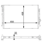 Kühler, Motorkühlung MAHLE CR 1593 000S