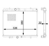 Kühler, Motorkühlung MAHLE CR 1597 000S