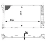 Kühler, Motorkühlung MAHLE CR 1602 000S