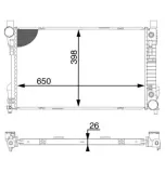 Kühler, Motorkühlung MAHLE CR 1604 000S