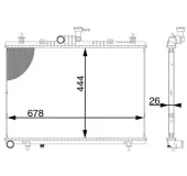 Kühler, Motorkühlung MAHLE CR 1605 000S