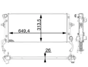 Kühler, Motorkühlung MAHLE CR 1975 000P