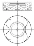 Kolben für Zylinder 1-3 MAHLE 001 PI 00106 001