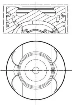 Kolben MAHLE 001 PI 00133 002