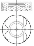 Kolben für Zylinder 1-3 MAHLE 001 PI 00178 002