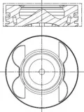 Kolben MAHLE 001 PI 00181 002