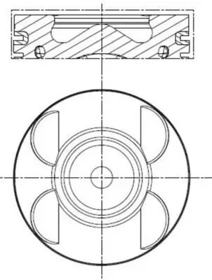 Kolben MAHLE 001 PI 00183 000