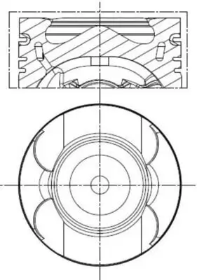 Kolben MAHLE 001 PI 00189 002