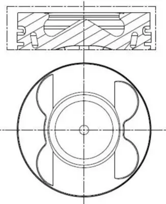 Kolben für Zylinder 4-6 MAHLE 001 PI 00190 001