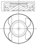 Kolben für Zylinder 4-6 MAHLE 001 PI 00190 001