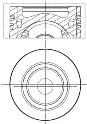 Kolben MAHLE 028 PI 00154 002