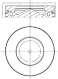 Kolben MAHLE 081 PI 00113 002