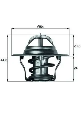 Thermostat, Kühlmittel MAHLE TX 4 87D