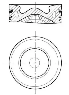 Kolben MAHLE 013 PI 00155 001