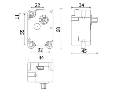 Stellelement, Mischklappe MAHLE AA 71 000P Bild Stellelement, Mischklappe MAHLE AA 71 000P