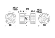 Innenraumgebläse 12 V MAHLE AB 192 000S