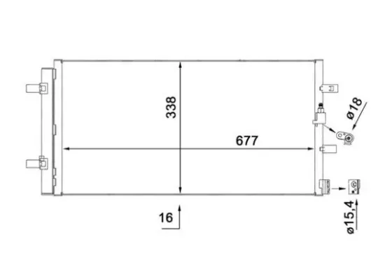 Kondensator, Klimaanlage MAHLE AC 102 000S Bild Kondensator, Klimaanlage MAHLE AC 102 000S