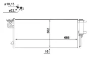 Kondensator, Klimaanlage MAHLE AC 103 000S