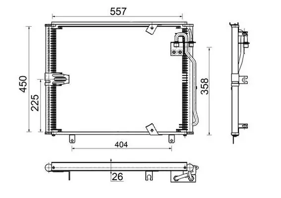 Kondensator, Klimaanlage MAHLE AC 148 000S