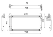 Kondensator, Klimaanlage MAHLE AC 265 000S
