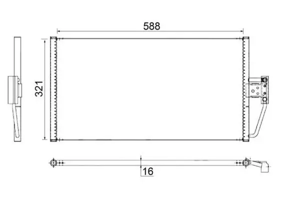 Kondensator, Klimaanlage MAHLE AC 266 000S Bild Kondensator, Klimaanlage MAHLE AC 266 000S