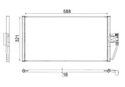 Kondensator, Klimaanlage MAHLE AC 266 000S