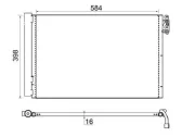 Kondensator, Klimaanlage MAHLE AC 413 001S
