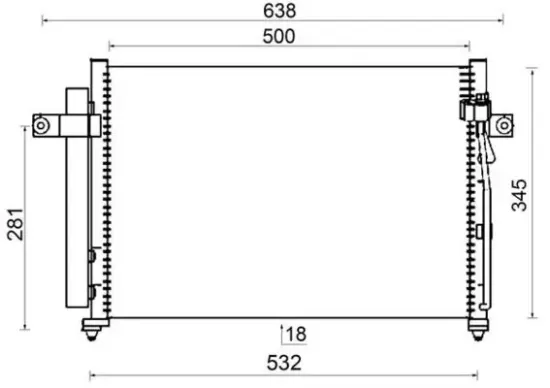 Kondensator, Klimaanlage MAHLE AC 417 000S Bild Kondensator, Klimaanlage MAHLE AC 417 000S