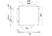 Kondensator, Klimaanlage MAHLE AC 459 001S