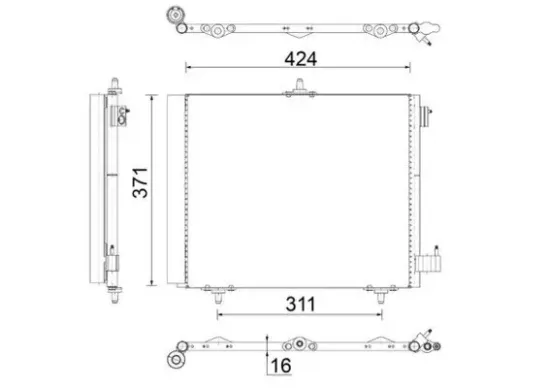 Kondensator, Klimaanlage MAHLE AC 460 000S Bild Kondensator, Klimaanlage MAHLE AC 460 000S