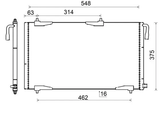 Kondensator, Klimaanlage MAHLE AC 501 000S