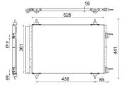 Kondensator, Klimaanlage MAHLE AC 554 000S