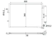 Kondensator, Klimaanlage MAHLE AC 721 000S
