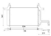 Kondensator, Klimaanlage MAHLE AC 790 000S