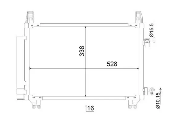 Kondensator, Klimaanlage MAHLE AC 806 000S