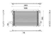 Kondensator, Klimaanlage MAHLE AC 819 000S