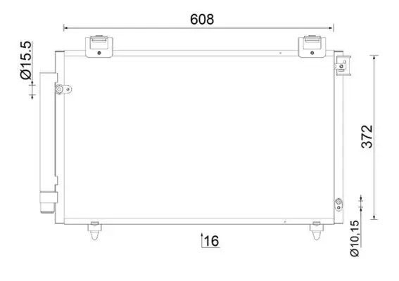 Kondensator, Klimaanlage MAHLE AC 821 000S