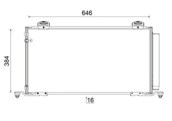 Kondensator, Klimaanlage MAHLE AC 823 000S Bild Kondensator, Klimaanlage MAHLE AC 823 000S