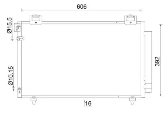 Kondensator, Klimaanlage MAHLE AC 831 000S Bild Kondensator, Klimaanlage MAHLE AC 831 000S