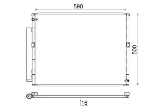 Kondensator, Klimaanlage MAHLE AC 836 000S Bild Kondensator, Klimaanlage MAHLE AC 836 000S