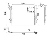 Kondensator, Klimaanlage MAHLE AC 849 000S